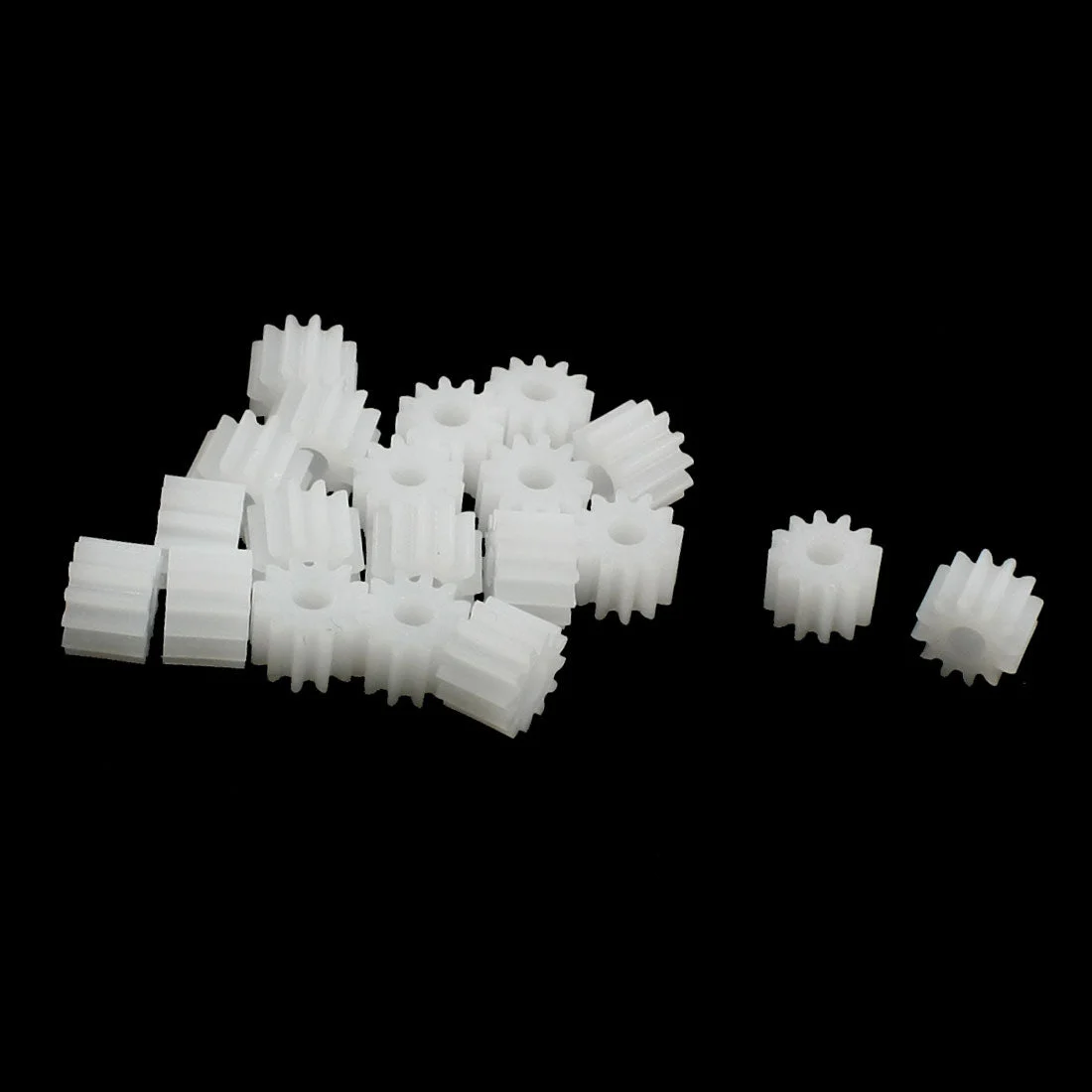 20Pcs 12-Teeth Plastic Gear Cog Wheel for 2.5mm RC Toy Electric Motor Spindle