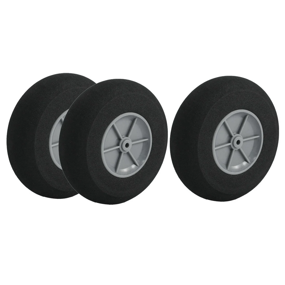3pcs RC Airplane Glider Spare Parts Super Light Sponge Wheel 95x30mm