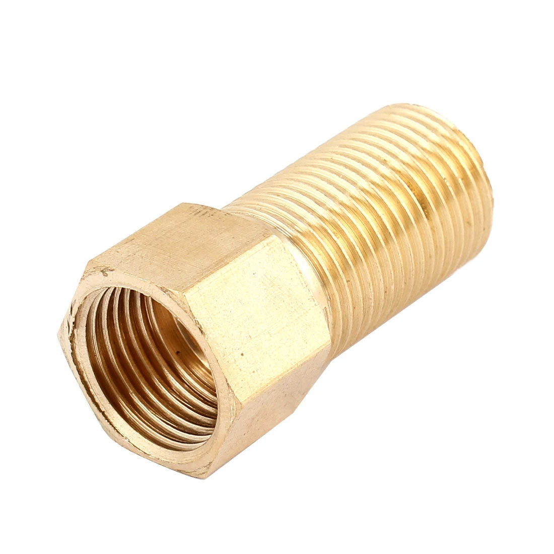 1/2PT Male to Female Thread Brass Pipe Nipple Connector Quick Fitting 5cm