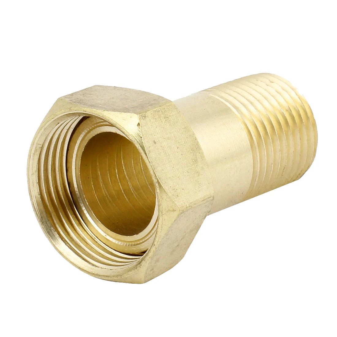 1/2PT Male Thread to 3/4PT Female Thread Straight Water Meter Pipe Quick Coupling Adapter