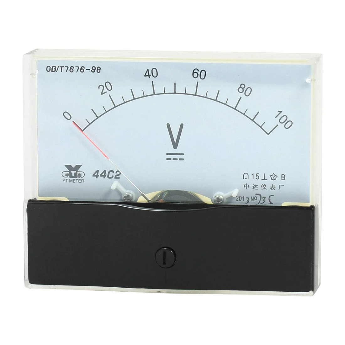Rectangle Measurement Tool Analog Panel Voltmeter Volt Meter DC 0 - 100V Measuring Range 44C2