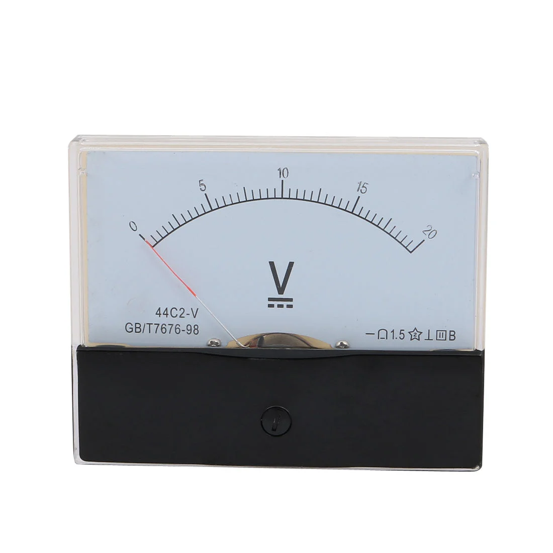 Rectangle Measurement Tool Analog Panel Voltmeter Volt Meter DC 0 - 20V Measuring Range 44C2