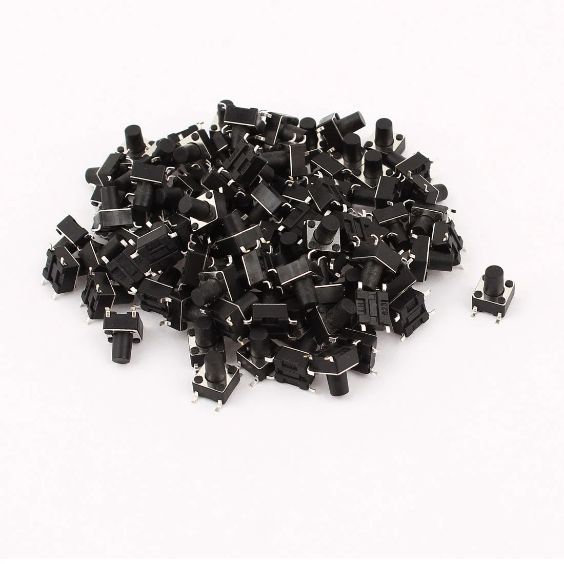 100 Pcs Surface Mounted Devices 4Pin Tactile Push Button Micro Momentary Switch 6x6x8.5mm