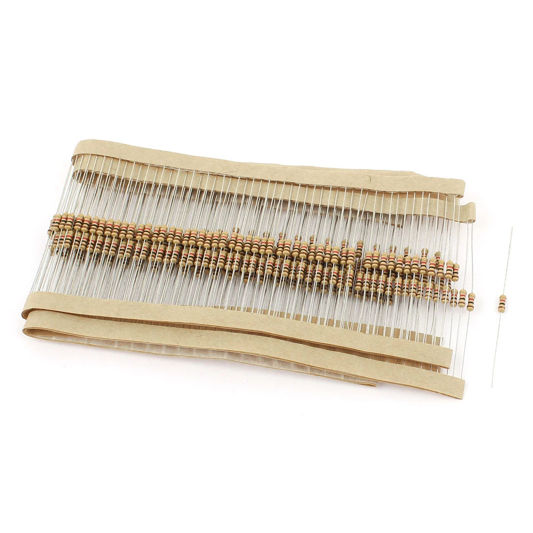 300pcs 1/4W 1K Ohm 5% Axial Lead 4 Bands Carbon Film Resistor