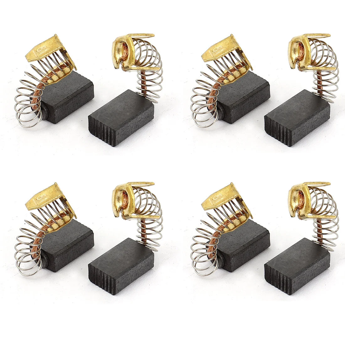 4 Pairs Spare Part Spring Type Electric Drill Motor 13mm x 8mm x 5mm Carbon Brushes