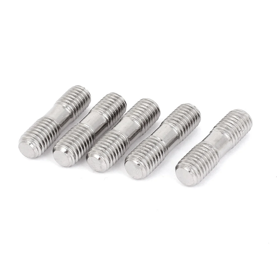 M8 x 30mm Metric A2 Stainless Steel Double End Threaded Stud Screw Bolt 5 Pcs