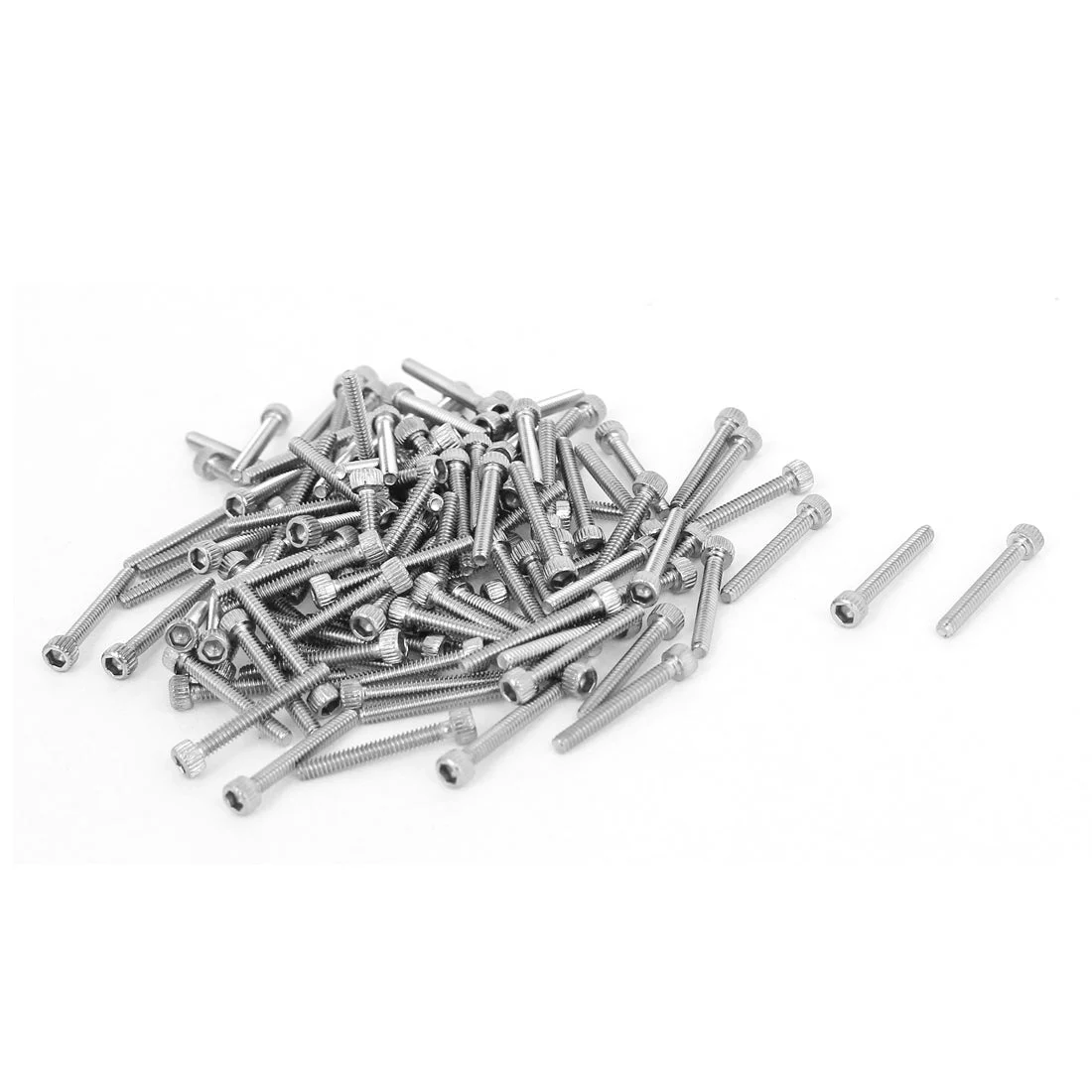 100 Pcs 14mm Long M1.6x12mm Stainless Steel Hex Socket Head Cap Screws Bolts