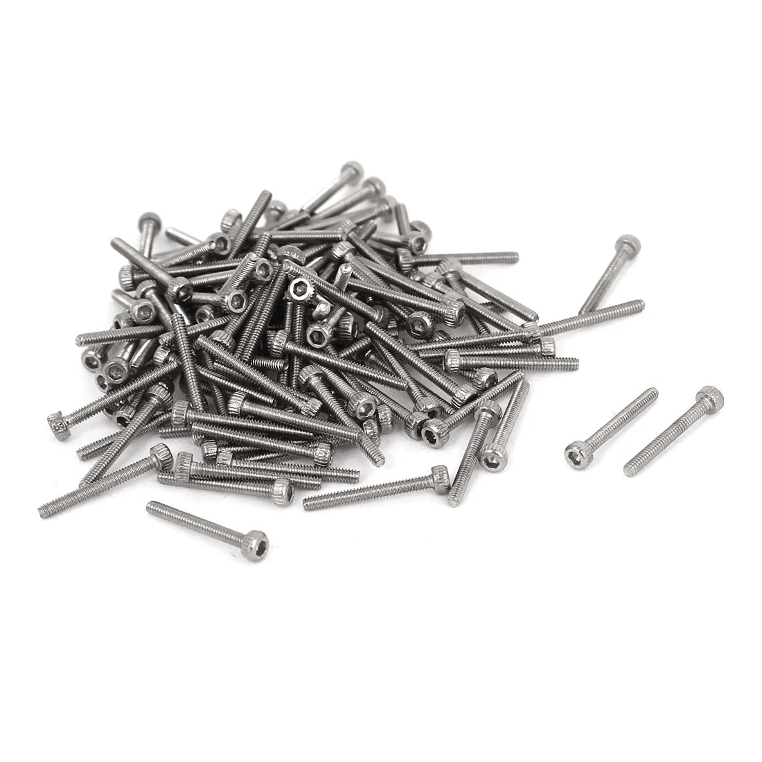 100pcs M1.4x12mm Stainless Steel Hex Socket Head Cap Screws Bolts 0.3mm Pitch