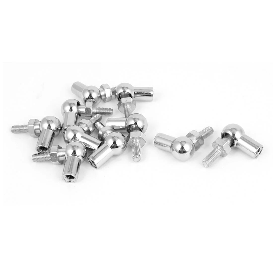 6mm x 6mm Male Female Thread L Shaped Ball Joint Rod End Bearing 10 Pcs