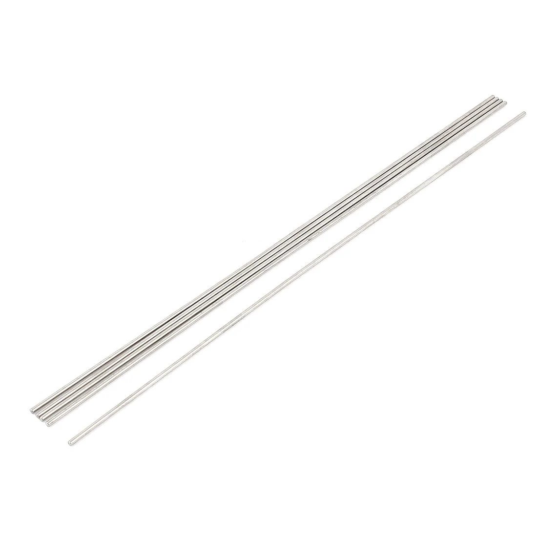 5 Pcs 2mm Dia 250mm Length Stainless Steel Solid Round Rod Bar for DIY RC Airplane