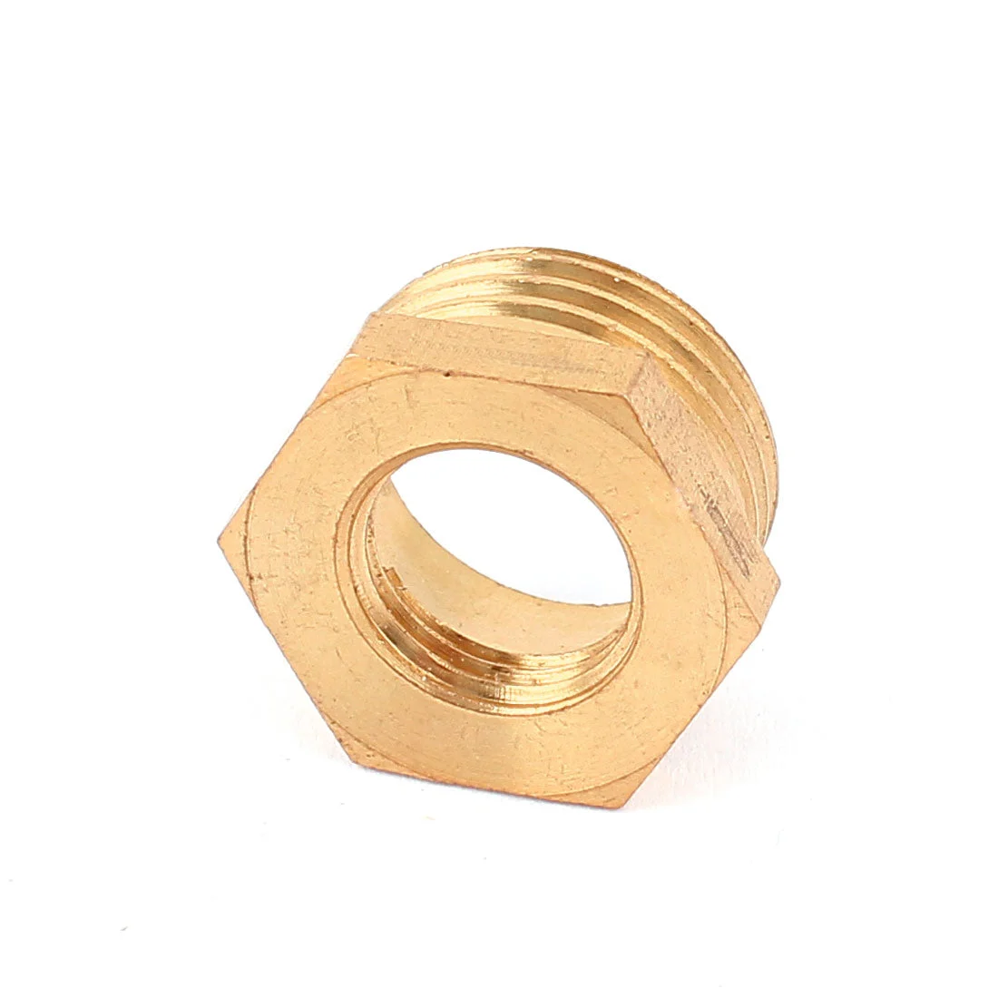 1/2BSP x 1/4BSP Male to Female Thread Brass Hex Reducing Bushing Pipe Fitting