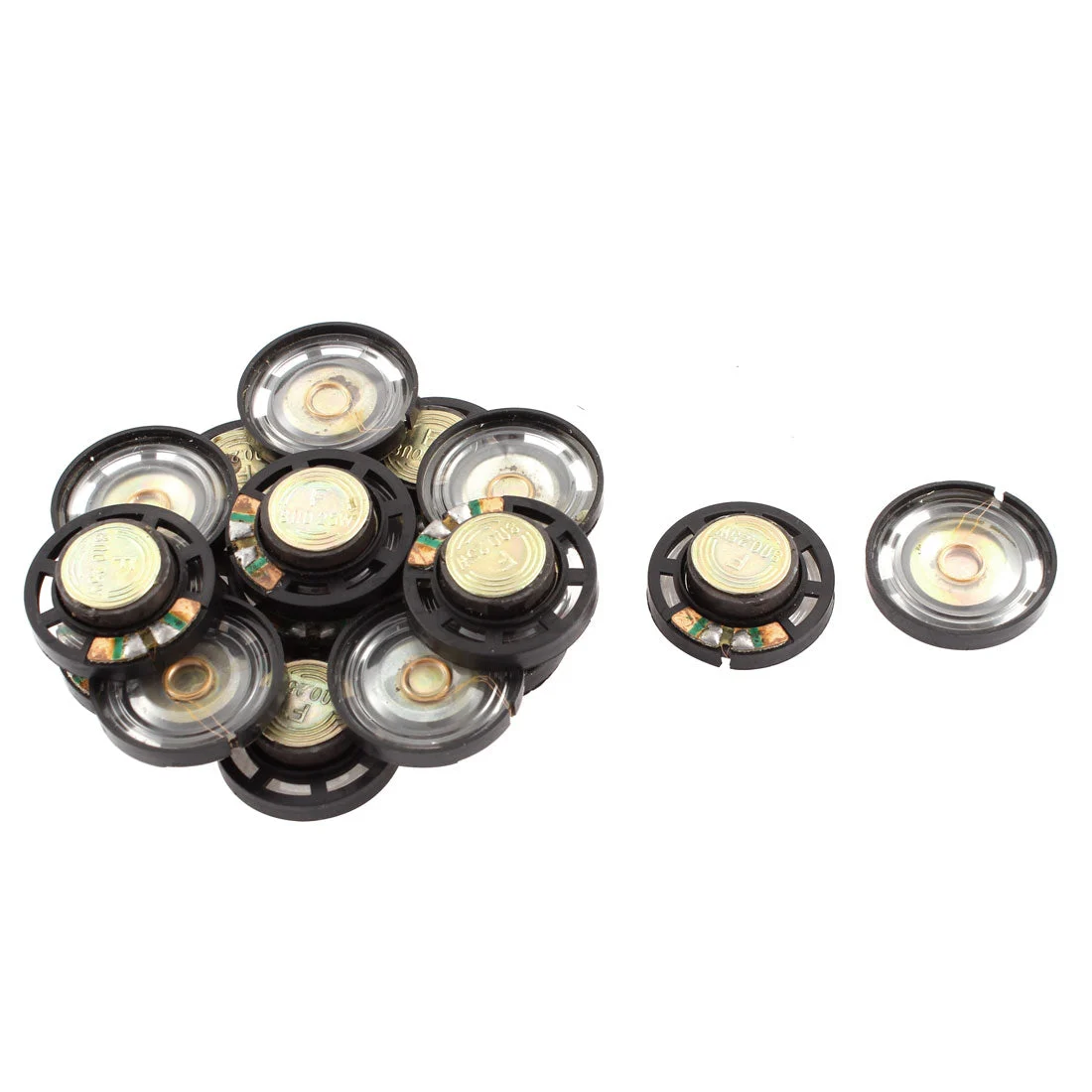 16pcs Interphone 27mm External Magnetic Speaker Loudspeaker 8 Ohm 0.25W