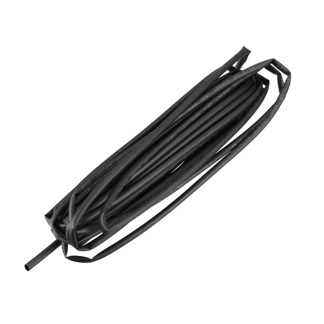 Uxcell 5Meter 2mm Inner Dia Polyolefin Ratio 2:1 Heat Shrink Tubing Tube Wire Wrap Black