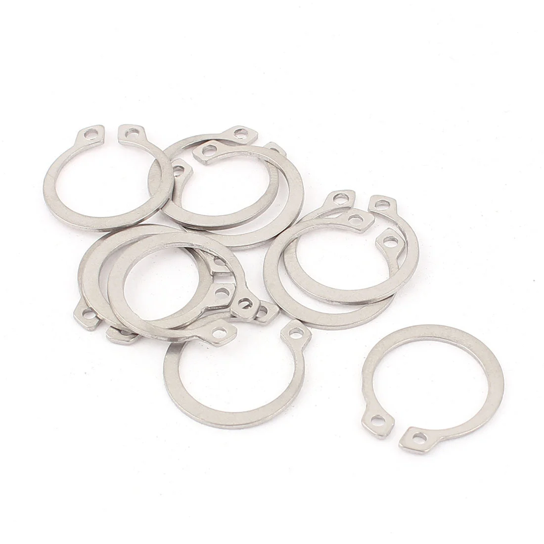 Uxcell 10pcs 304 Stainless Steel External Circlip Retaining Shaft Snap Rings 17mm