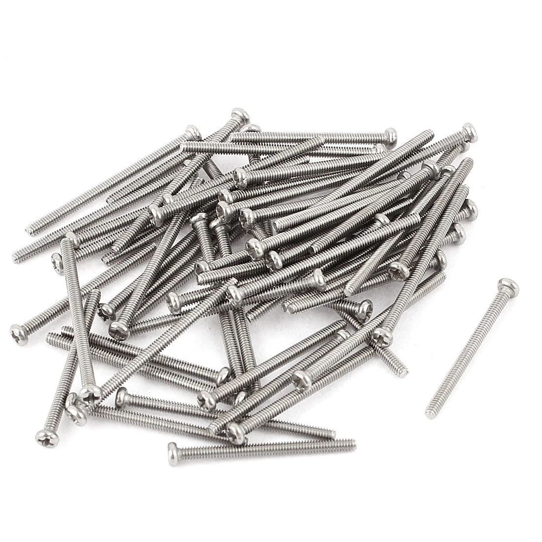 M2 x 30mm 304 Stainless Steel Crosshead Phillips Round Head Screws Bolt 30pack