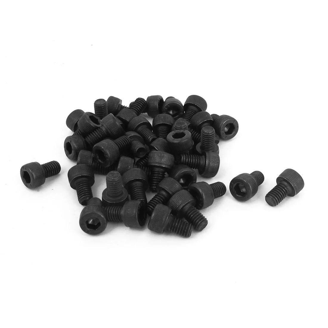 M5 x 8mm 12.9 Alloy Steel Machine Bolt Hex Socket Head Cap Screws Black 50pc