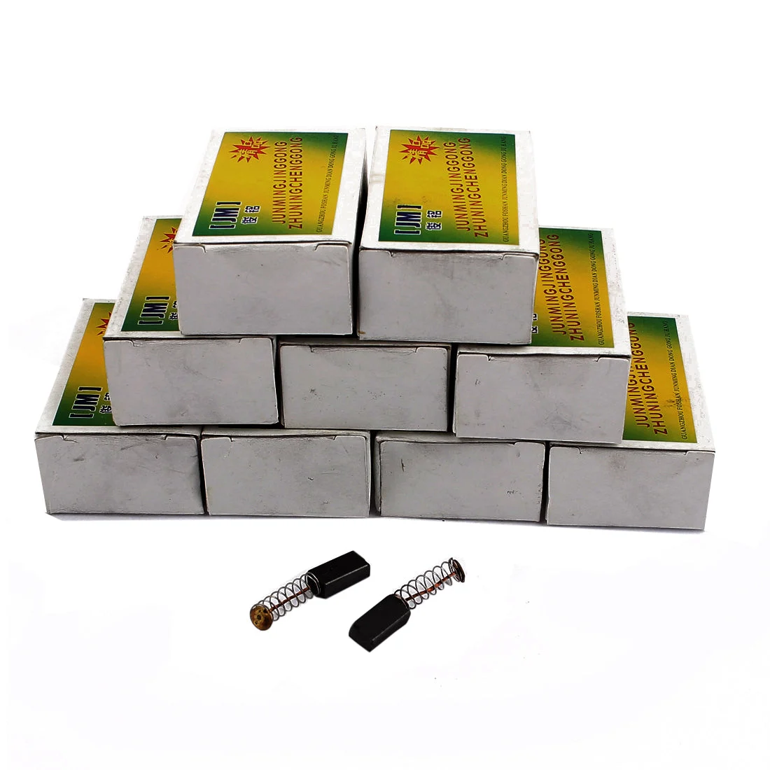 Power Tool Replacement 11mm x 6mm x 4mm Electric Motor Carbon Brushes 20pcs