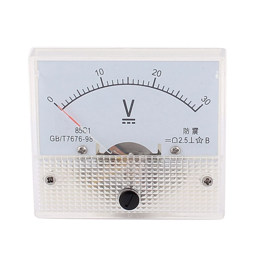 DC 30V Analog Panel Volt Voltage Meter Voltmeter Gauge 85C1 White 0-30V DC