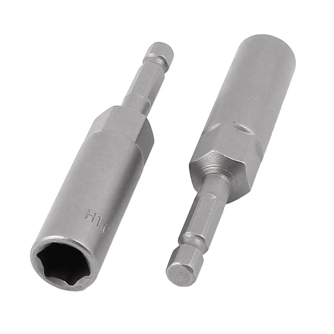 1/4" Shank 10mm Hex Socket Dia Nut Driver Setter Bit 2pcs