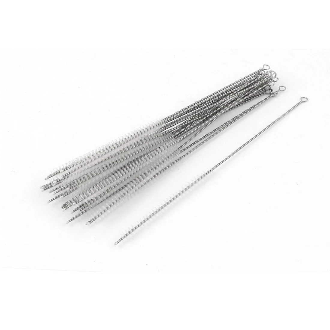 25 Pcs 5mm Dia Nylon Bristle Test Tube Bottle Cleaning Brush Cleaner 16cm