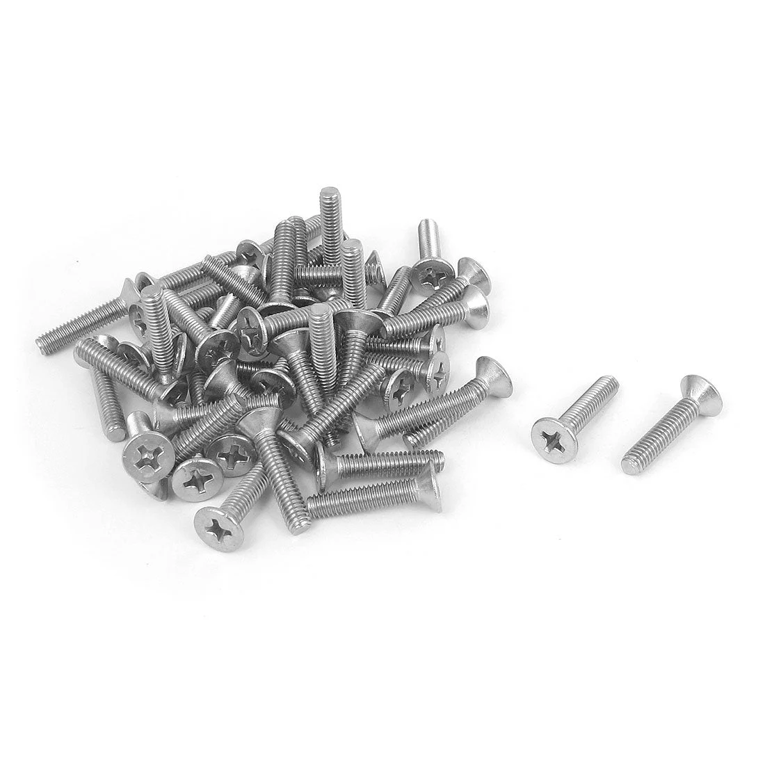 M4 x 20mm Metric Phillips Flat Head Countersunk Bolts Machine Screws 50pc