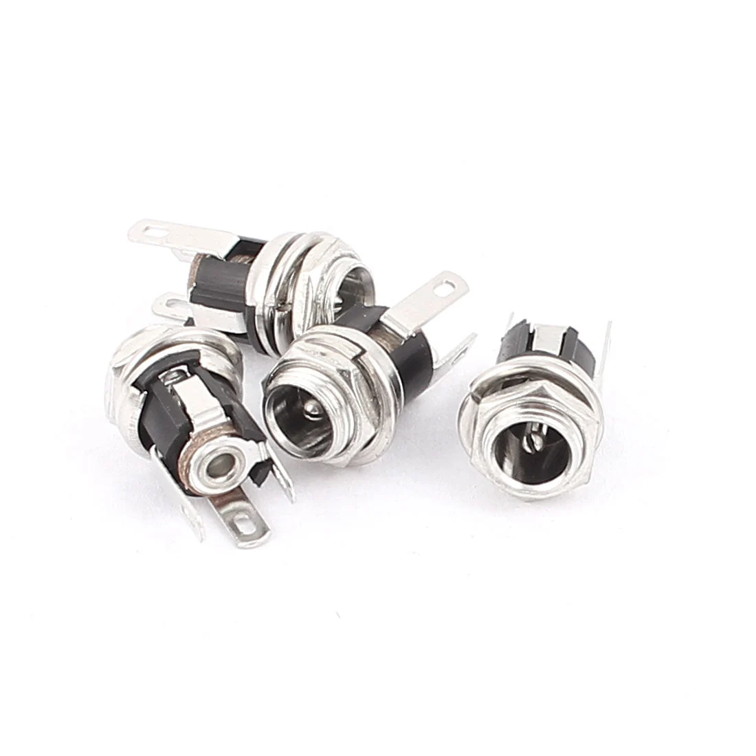 4Pcs 5.5mmx2.1mm DC Power Jack Socket Female Panel Mounting Connector