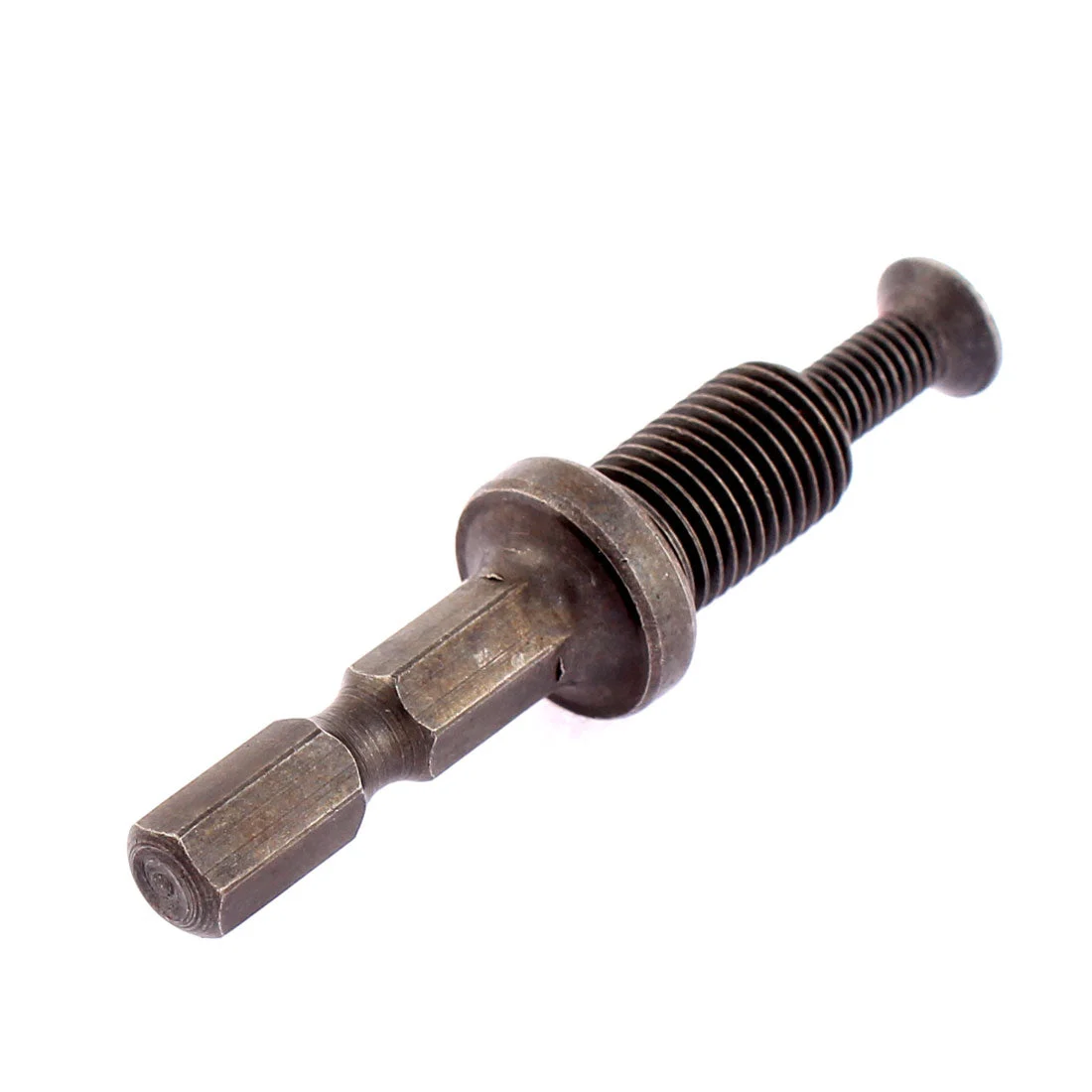 1/4" Hex Shank 3/8" Thread Drill Chuck Adapter w Lock Screw