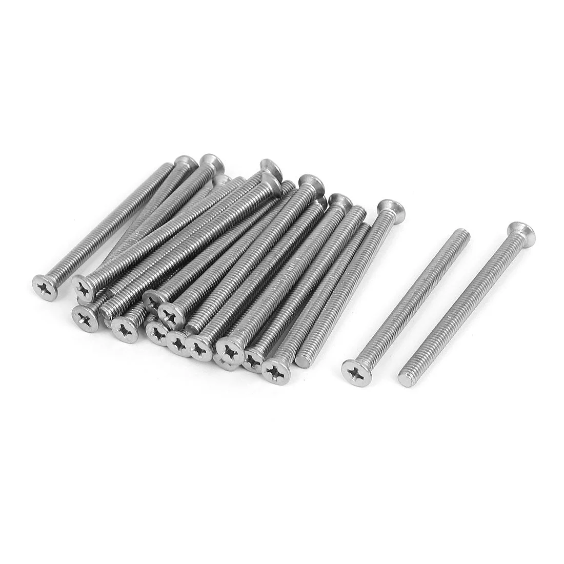 M5x60mm Stainless Steel Countersunk Flat Head Cross Phillips Screw Bolts 25pcs