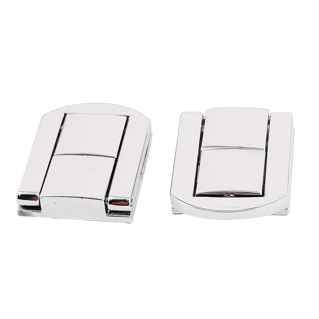 30mm x 25mm Latch Suitcase Jewelery Box Guitar Case Drawbolt Closure Silver Tone 2PCS