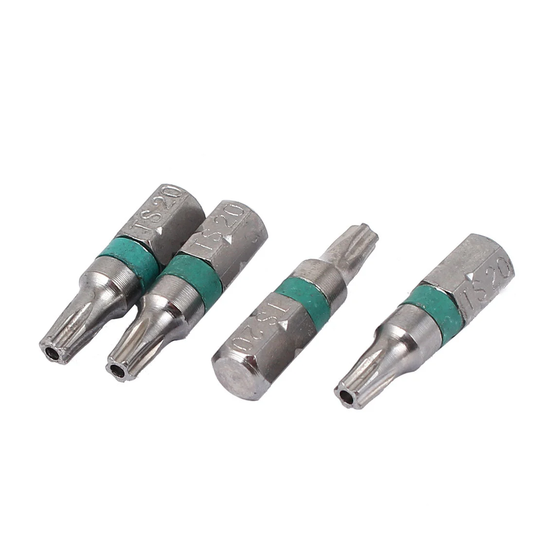 25mm x 6.3mm TS20 Magnetic Torx Security Screwdriver Bit 4 Pcs