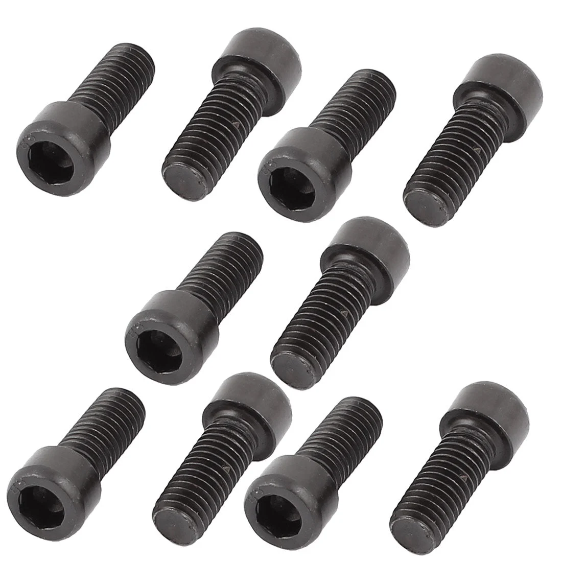 10 Pcs M8 x 20 Alloy Steel Hex Bolt Socket Head Cap Machine Screws Black