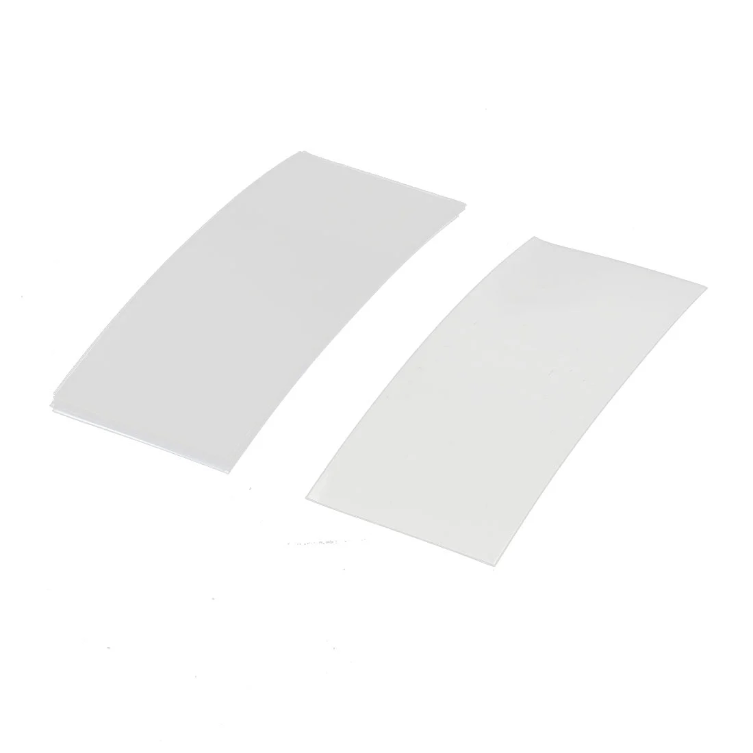 10pcs 72mm x 18.5mm PVC Heat Shrink Tubing Clear for 1 x Battery