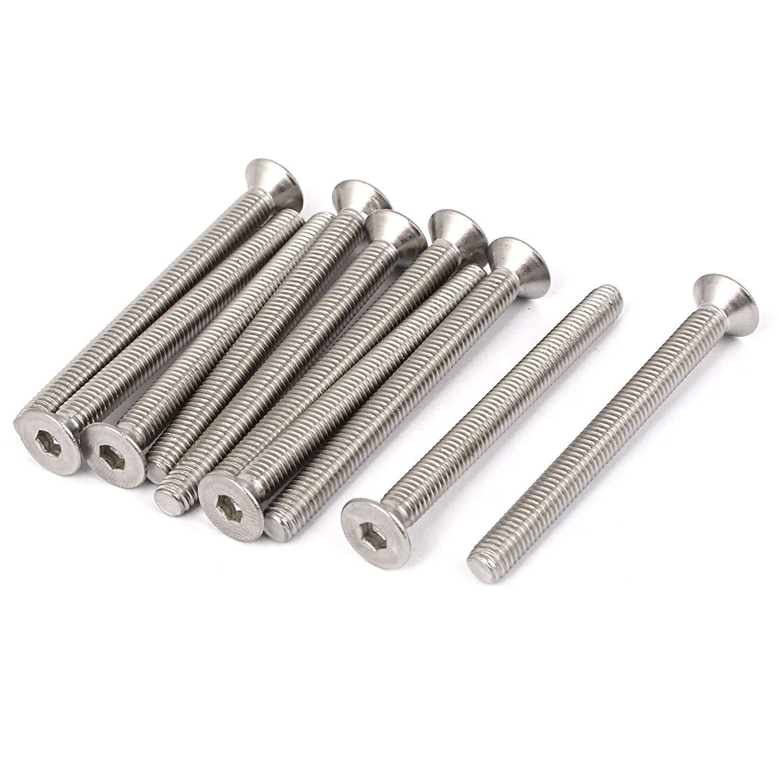 M6 x 65mm Hex Socket Countersunk Flat Head Screw Bolts 10pcs