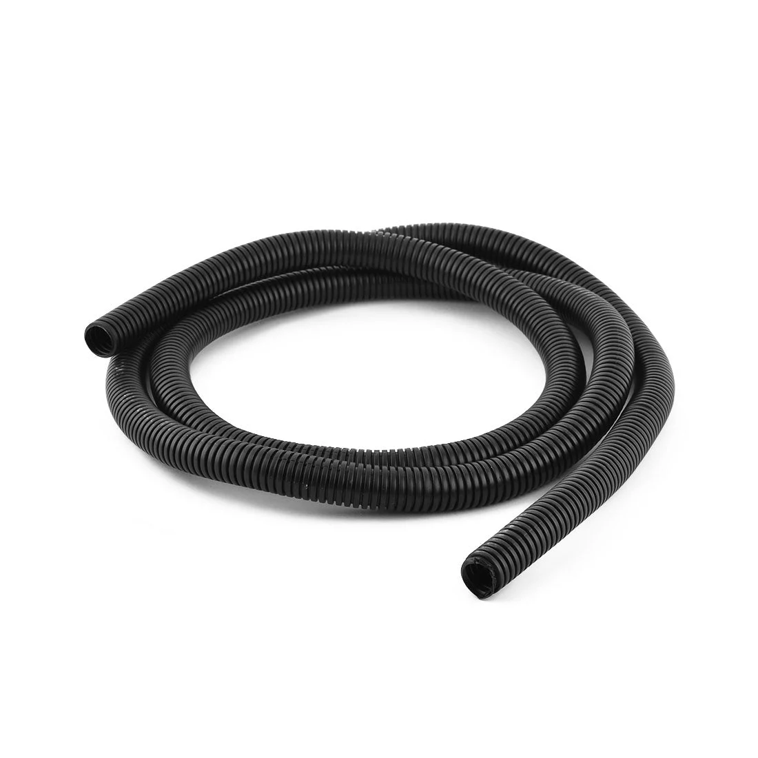 1.85 M 15 x 18 mm Plastic Corrugated Conduit Tube for Garden,Office Black