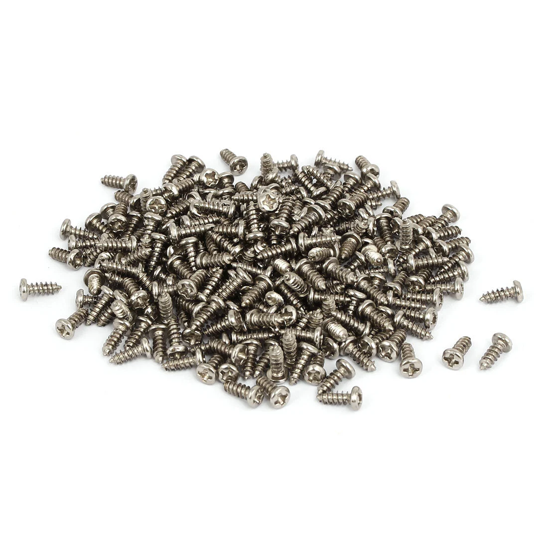 3mm x 8mm Phillips Drive Fully Thread Self Tapping Pan Head Screws 200PCS