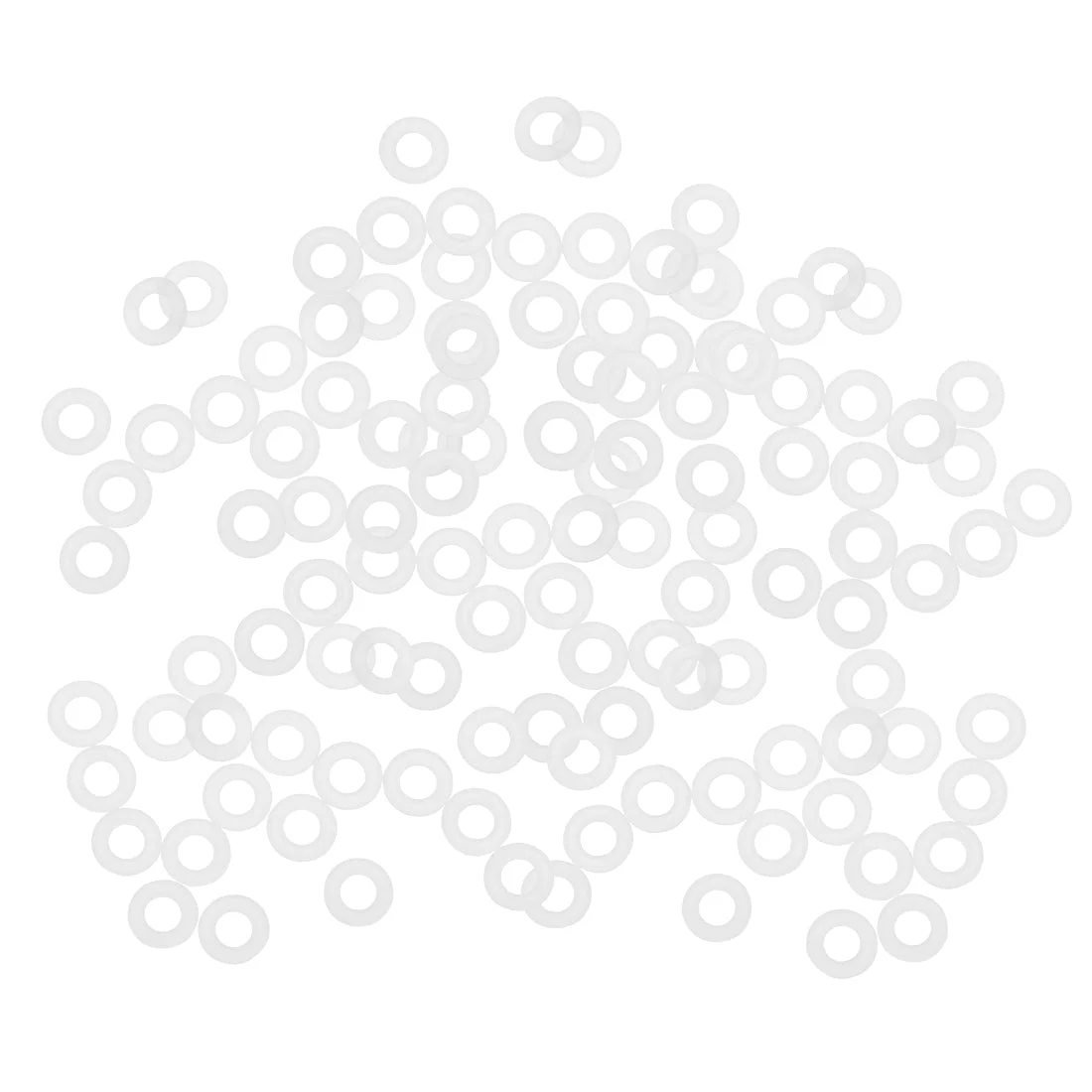 4mm x 8mm x 2mm Oil Gas Seal Gasket Sealing Rings Clear White 120 Pcs