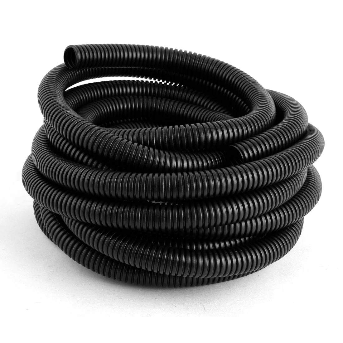 6.2 M 17 x 20 mm Plastic Corrugated Conduit Tube for Garden,Office Black