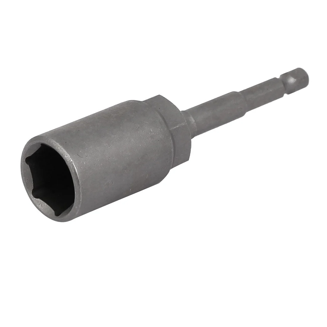 Uxcell 17mm Socket 1/4-inch Hex Shank 100mm Length Nut Drivers Adapter Drill Bit Gray