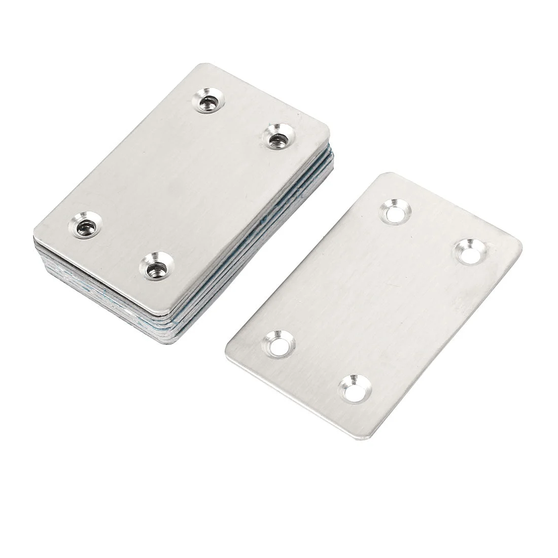 10pcs Metal Flat Straight Mending Plates Fixing Corner Brace 1.5mm Thickness
