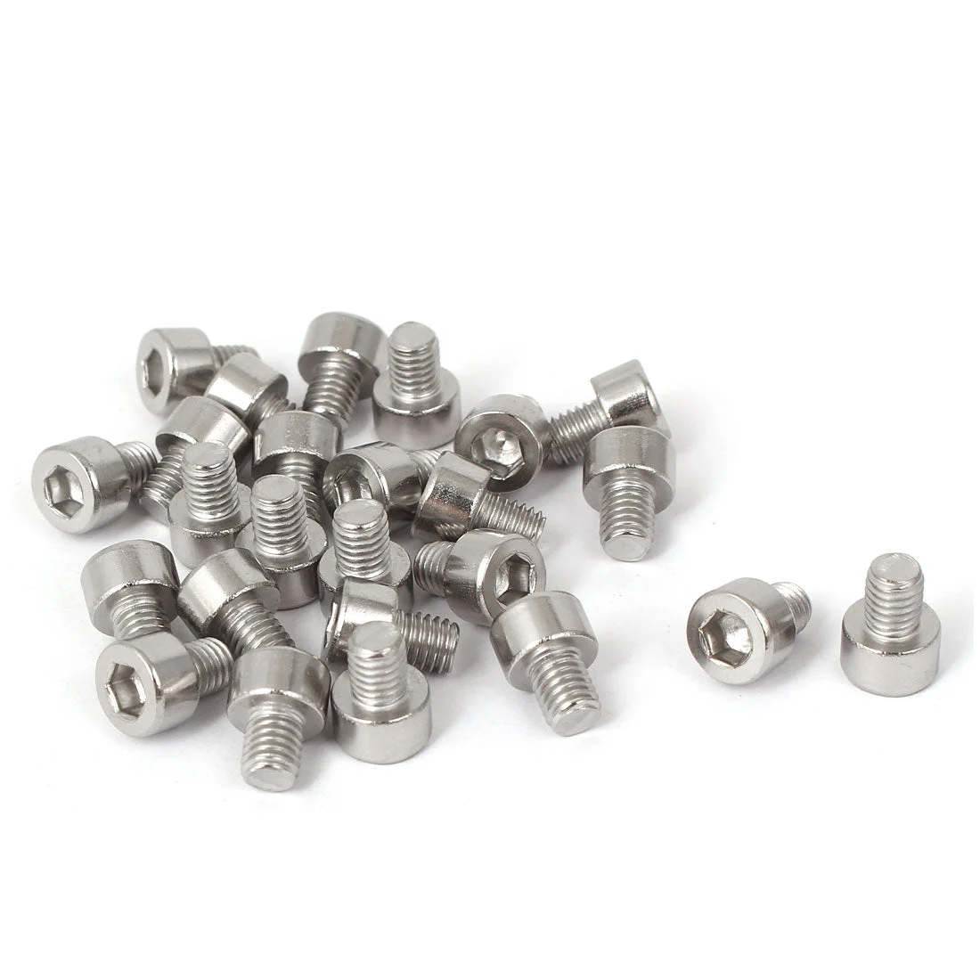25 Pcs M5x6mm 316 Stainless Steel Metric Hex Socket Head Cap Screws Fasteners