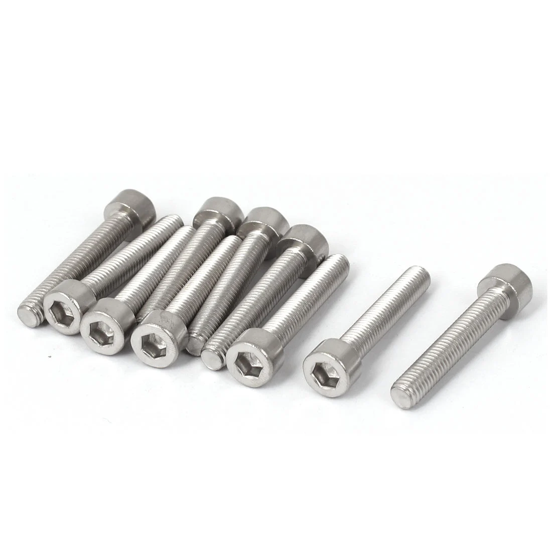 10pcs M5x30mm 316 Stainless Steel Metric Hex Socket Head Cap Bolts Fasteners