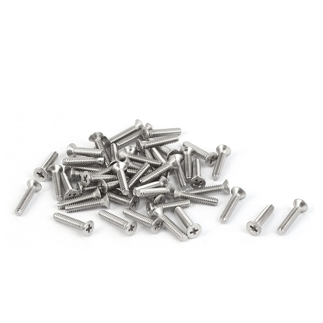 50 Pc M1.6x8mm 316 Stainless Steel Flat Head Phillips Machine Screws Blots