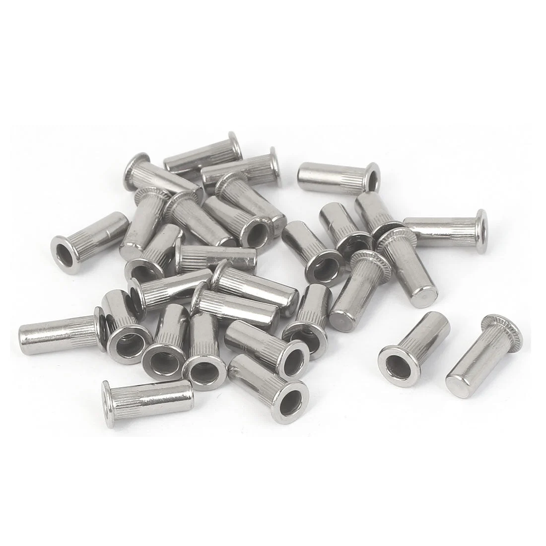 M4x16mm 304 Stainless Steel Straight Knurled Closed End Rivet Nut 30pcs