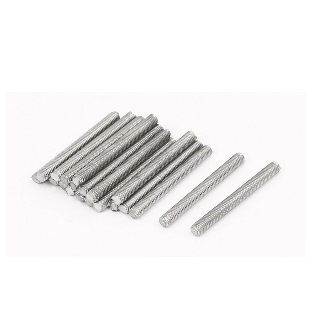 20pcs M3 x 30mm 0.5mm Pitch 304 Stainless Steel Fully Threaded Rods Silver Tone