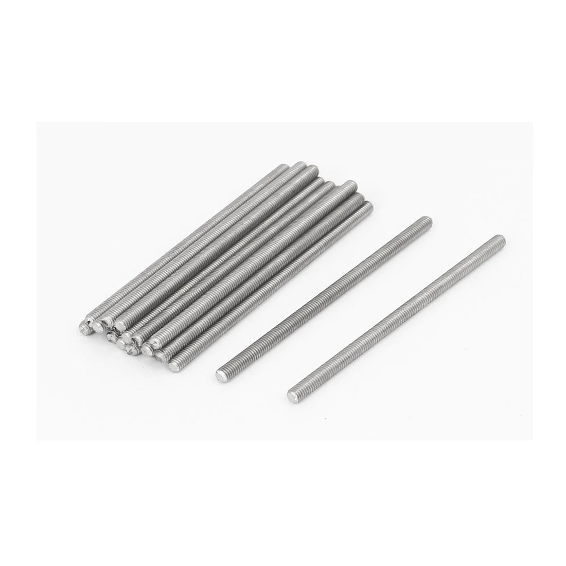 M3 x 70mm 0.5mm Pitch 304 Stainless Steel Fully Threaded Rods Hardware 20 Pcs