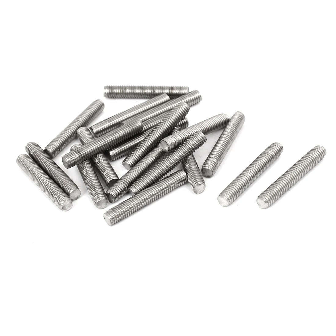 M5 x 30mm 304 Stainless Steel Fully Threaded Rod Bar Studs Fasteners 20 Pcs