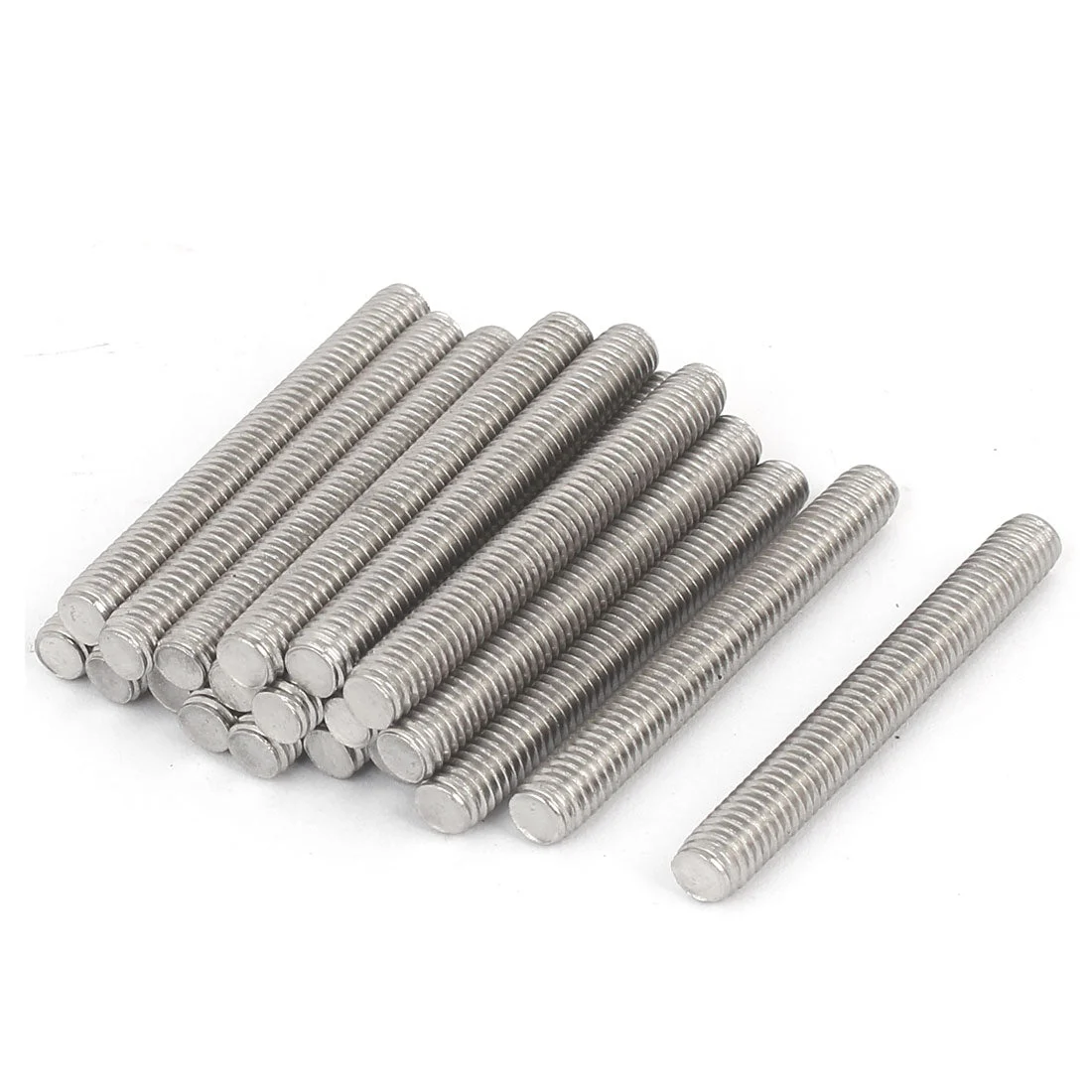 20pcs M6 x 50mm 304 Stainless Steel Fully Threaded Rod Bar Studs Hardware