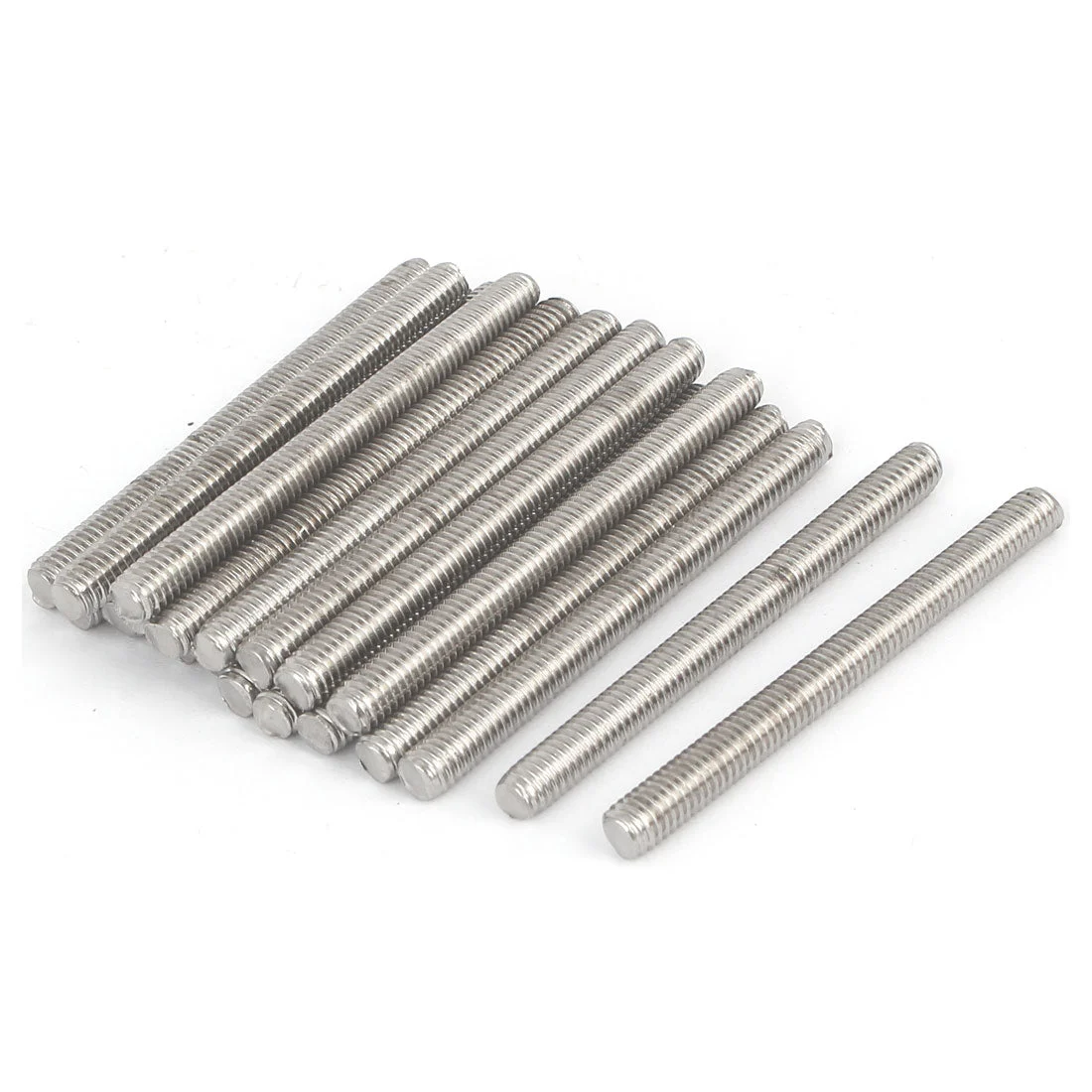 M6 x 65mm 304 Stainless Steel Male Threaded Rod Bar Studs Hardware 20 Pcs