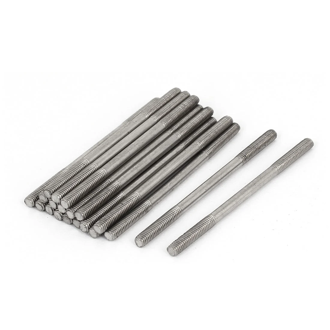 M3x50mm 304 Stainless Steel Double End Threaded Stud Screw Bolt 20pcs