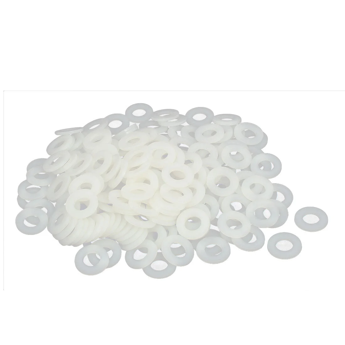 M10 x 20mm x 2mm Nylon Flat Washers Spacers Gaskets Fastener grey white 200PCS